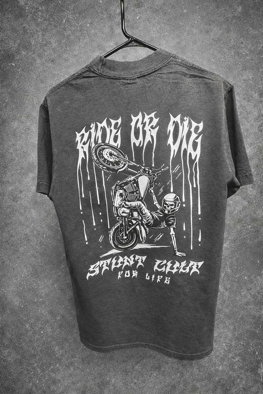 Ride or Die tee (grey)