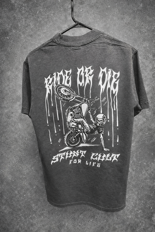 Ride or Die tee (grey)