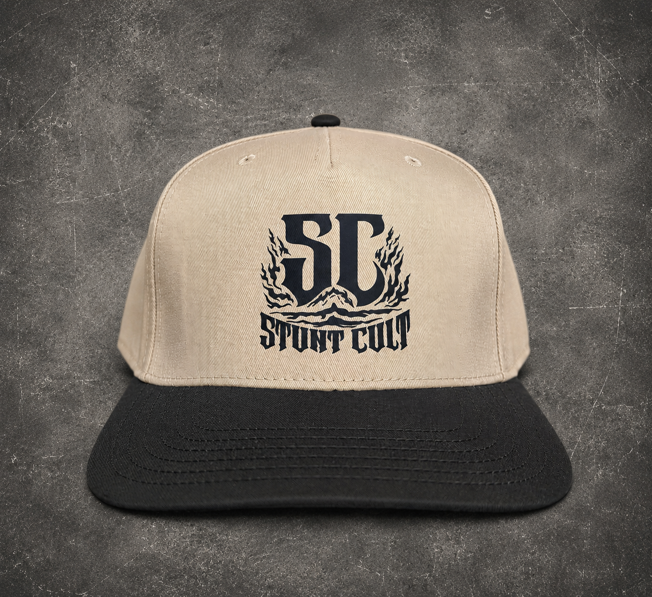 Stunt Cult black flame snapback