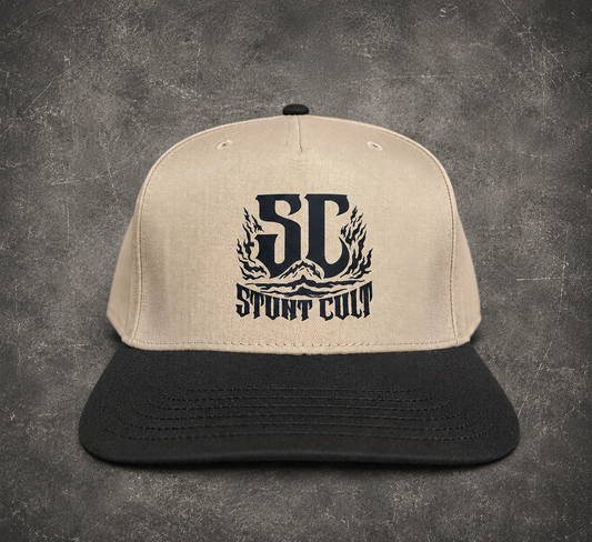 Stunt Cult black flame snapback