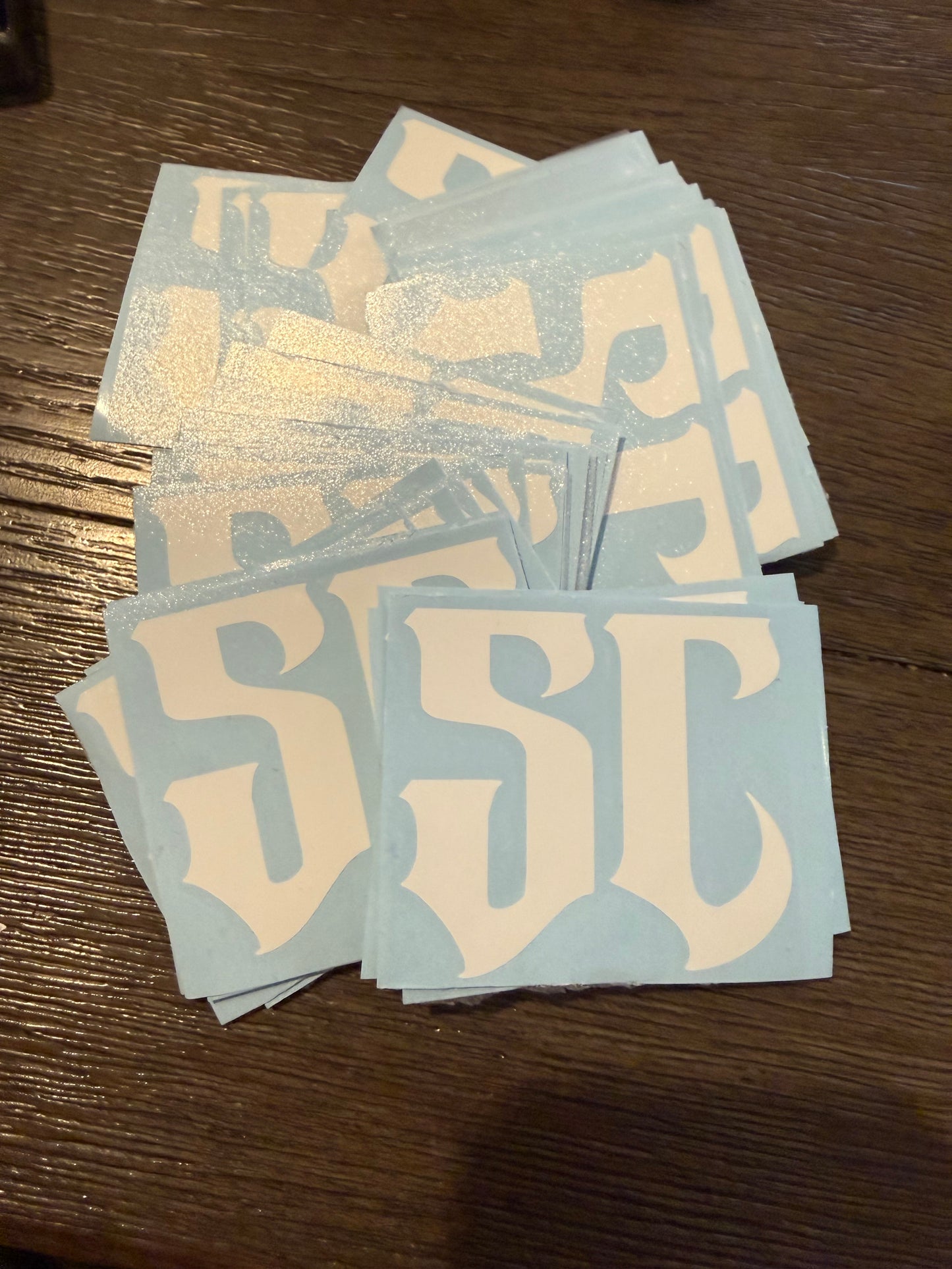 SC vinyl sticker 3”