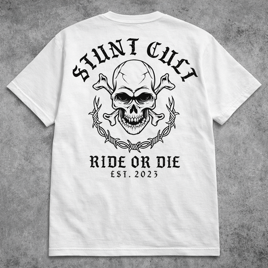 Skull tee white