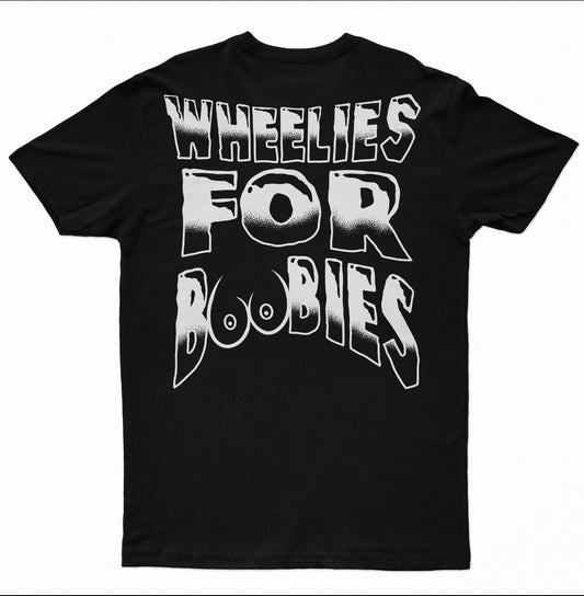 Wheelies for Boobies T-shirt