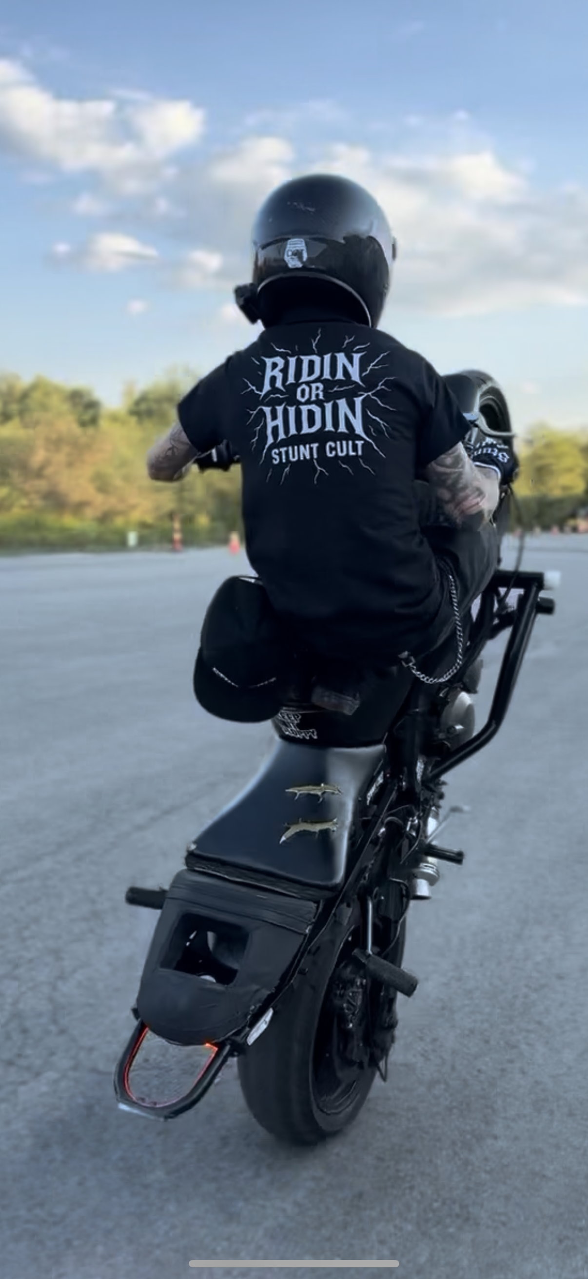 Ridin or Hidin tee(reflective)