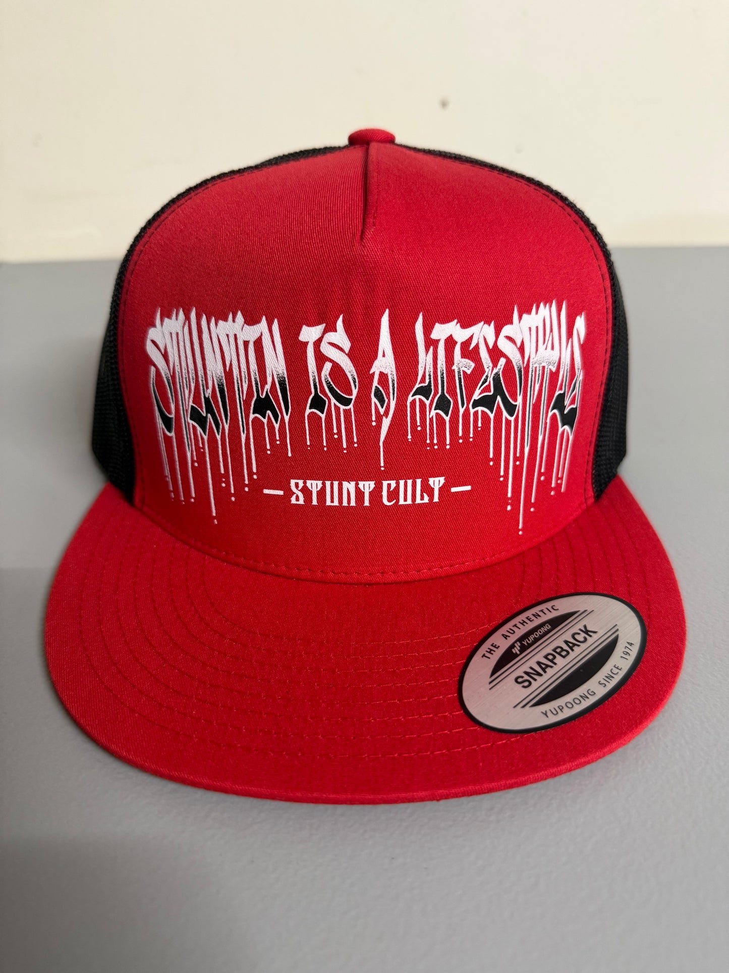 Stuntin is a Lifestyle “red” SnapBack