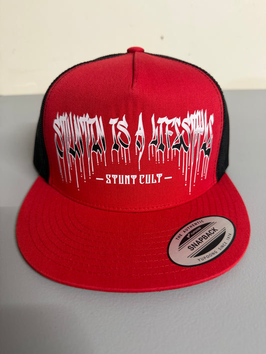 Stuntin is a Lifestyle “red” SnapBack