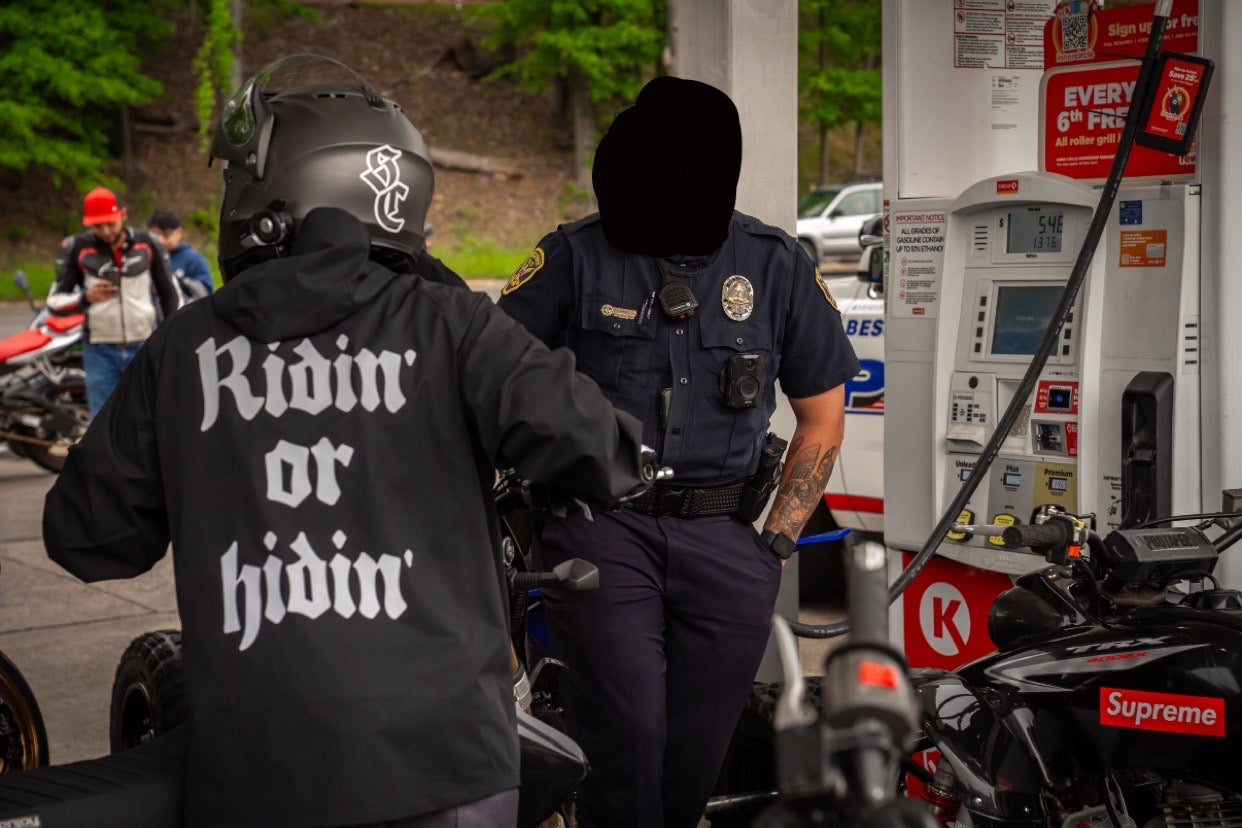 Ridin’ or Hidin’ windbreaker / rain jacket